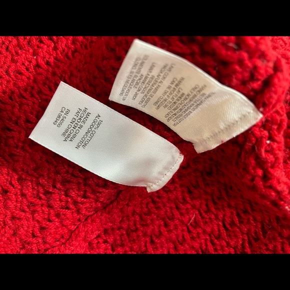 Jones New York Red knit cardigan - Picture 6 of 8